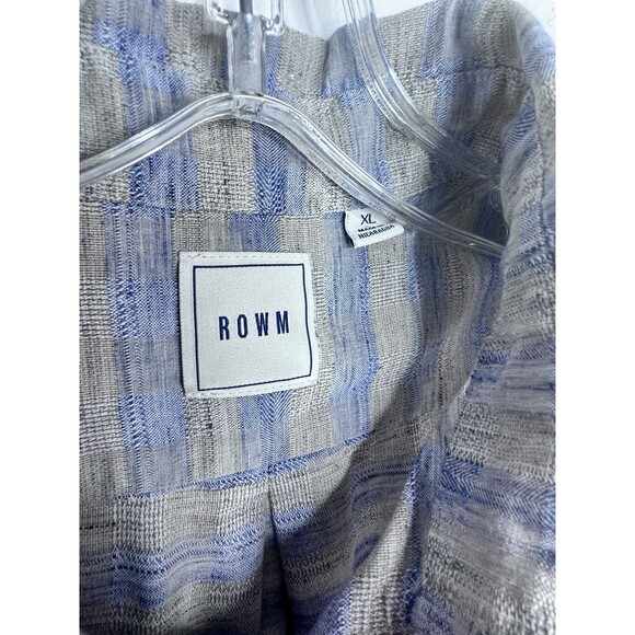 ROWM Shirt Mens XL Casual Pocket Button Down Short Sleeve Lot of 2 plaid - Picture 10 of 16